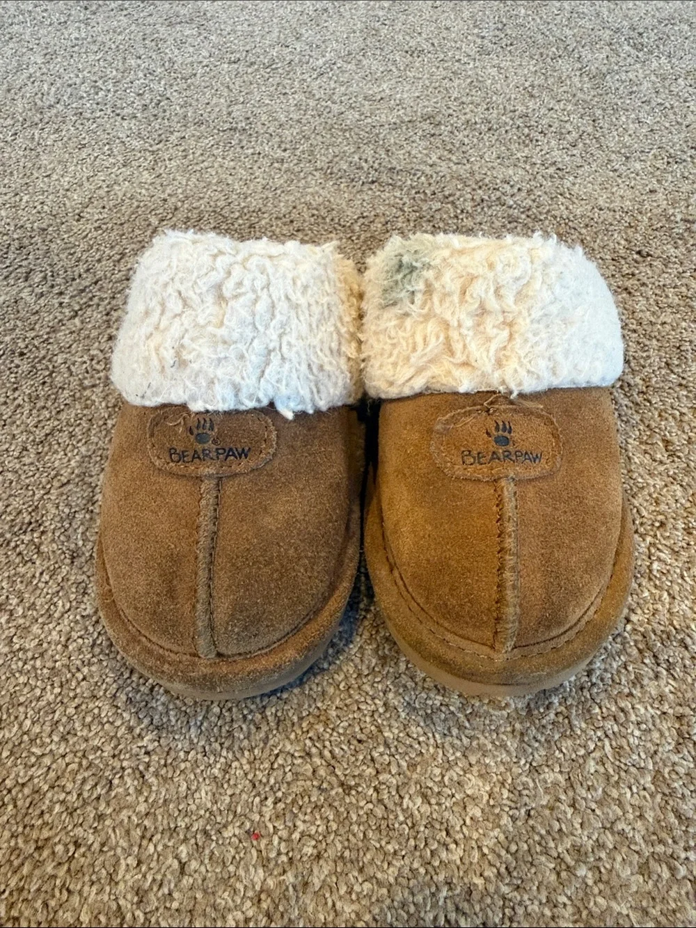 BearPaw | Slippers with Cream Shearling Cuff